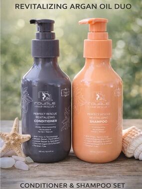 Argan Oil Luxury Hair Repair Set ✨ Royale Hair Rescue Shampoo + Conditioner